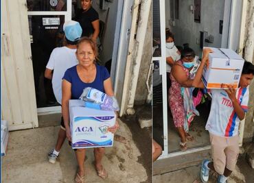 Tuzos entregan despensas y kit médicos a los damnificados de Acapulco