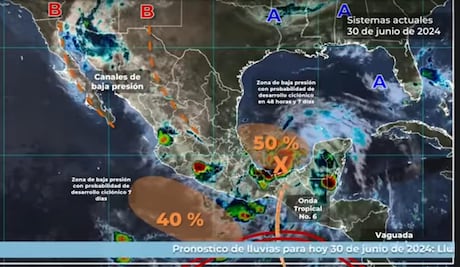 Lluvias torrenciales para este domingo en Hidalgo por formación de huracán