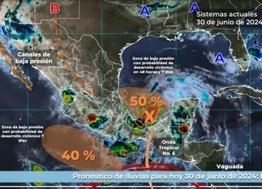 Lluvias torrenciales para este domingo en Hidalgo por formación de huracán