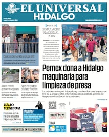 Portada El Universal Hidalgo 7/5/26