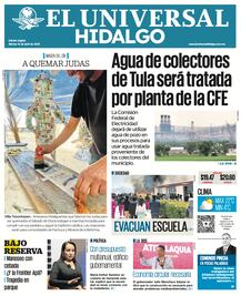 Portada EL UNIVERSAL HIDALGO 15/04/25