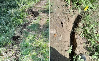 Preocupa en Chililico una gran grieta tras lluvias de la vaguada monzónica