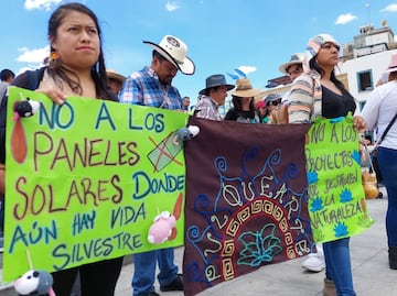 Protestan en Pachuca contra megaproyecto solar que amenaza magueyales y fauna en Hidalgo