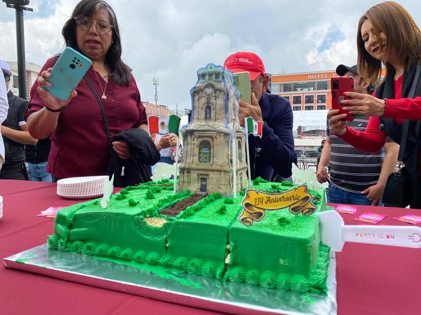 Conmemoraron el 114 aniversario del Reloj monumental de Pachuca I Foto: Luis Soriano