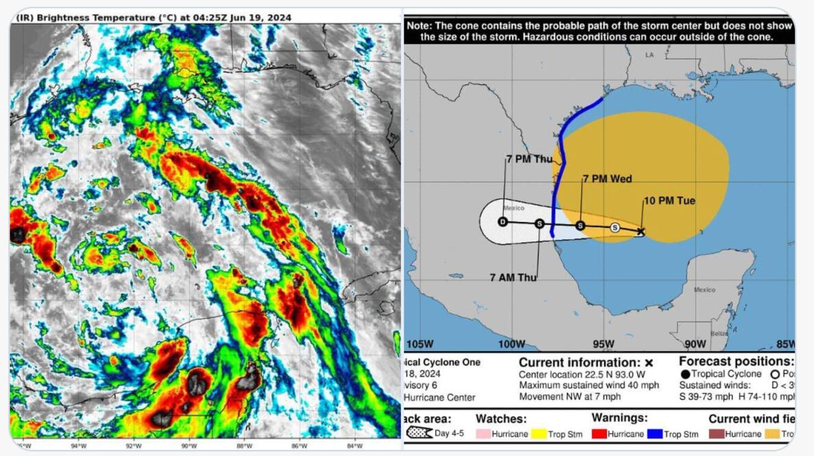 Tormenta tropical Alberto podría convertirse en Huracán categoría 1 en las próximas horas I Foto: Especial