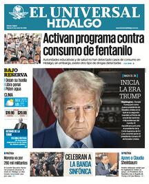 Portada El Universal Hidalgo 21/01/25