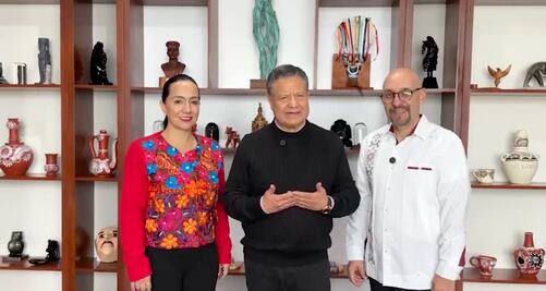 Presidente de Concanaco Servytur, se reúne con el gobernador de Hidalgo