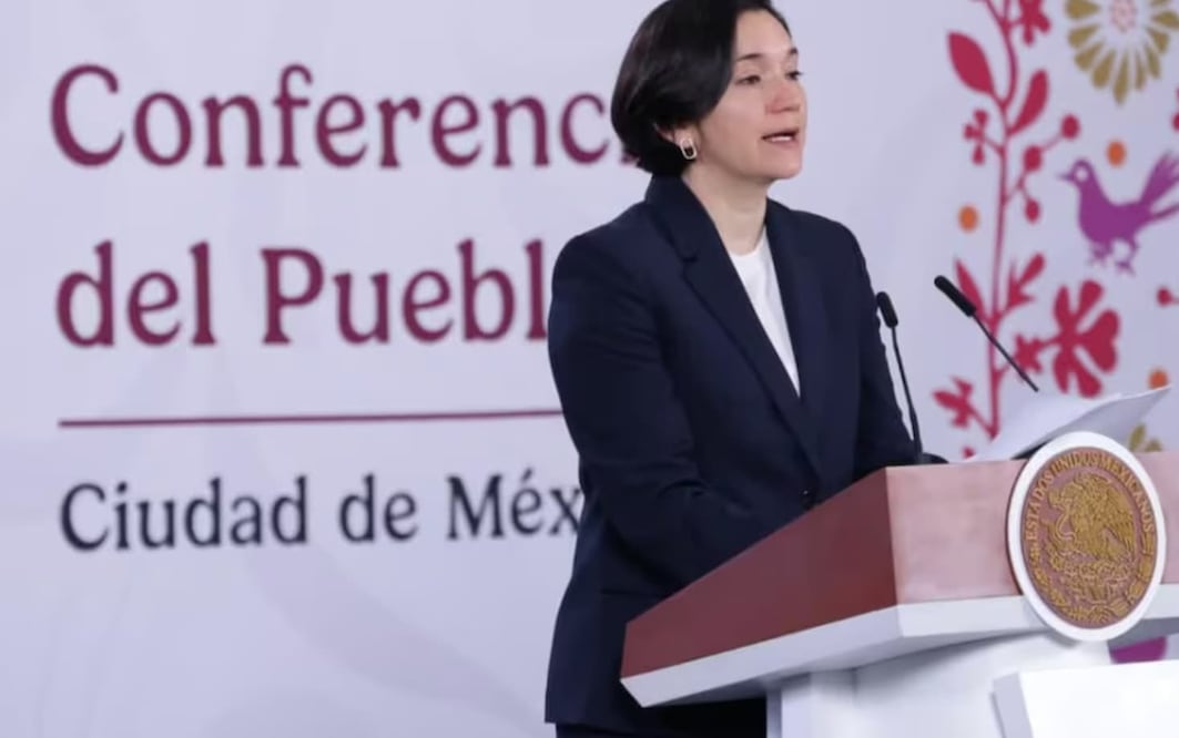 Marcela Figueroa Franco, titular del Secretariado Ejecutivo del Sistema Nacional de Seguridad Pública durante a conferencia de la presidenta Claudia Sheinbaum (14/04/2026). Foto: Fernanda Rojas / EL UNIVERSAL
