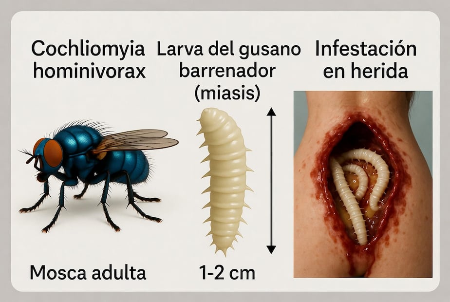 Detectan en Hidalgo 229 casos de gusano barrenador | Infografía generada con Grok