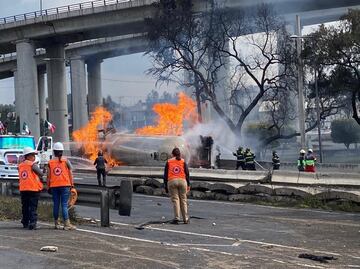 Explosión de pipa de gas en Puente de la Concordia moviliza a cuerpos de emergencia