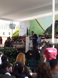 Critican entrega de despensas durante segundo informe del alcalde de Alfajayucan