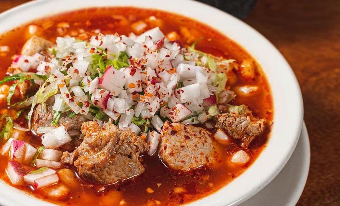 El pozole, con 82% de preferencia entre los mexicanos, es el alimento más consumido durante los festejos de independencia I Foto: Cortesía
