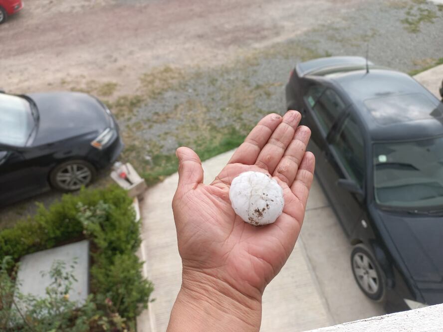 Se registró una granizada al sur de Pachuca I Foto: Miriam Avilés