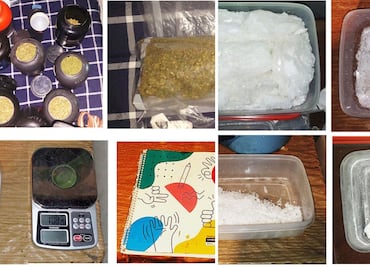 Aseguran cuatro personas y miles de dosis de droga  en Mineral del Monte