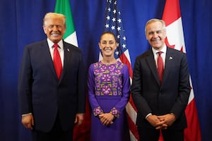 Sheinbaum, Trump y Carney coinciden por primera vez en escenario público durante sorteo del Mundial 2026
