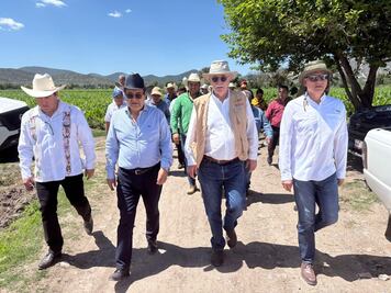 Supervisan avance hacia tecnificación de riego en distritos 003 y 100 de Hidalgo