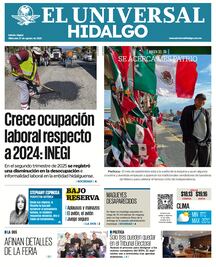 Portada El Universal Hidalgo 27/08/25