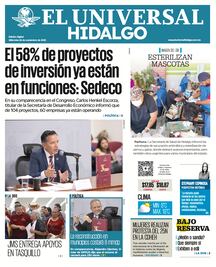 Portada EL UNIVERSAL HIDALGO 26/11/25