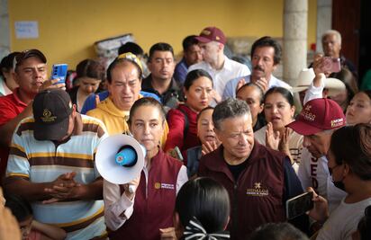 Claudia Sheinbaum visita Hidalgo y reafirma apoyo a municipios afectados por lluvias