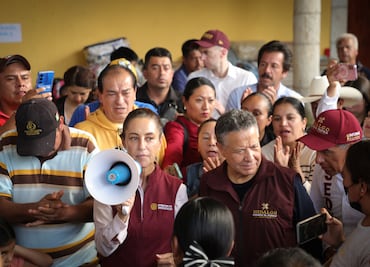 Claudia Sheinbaum visita Hidalgo y reafirma apoyo a municipios afectados por lluvias