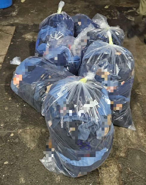 Tras operativo en plaza comercial de Tulancingo descubren prendas piratas | Foto: Especial