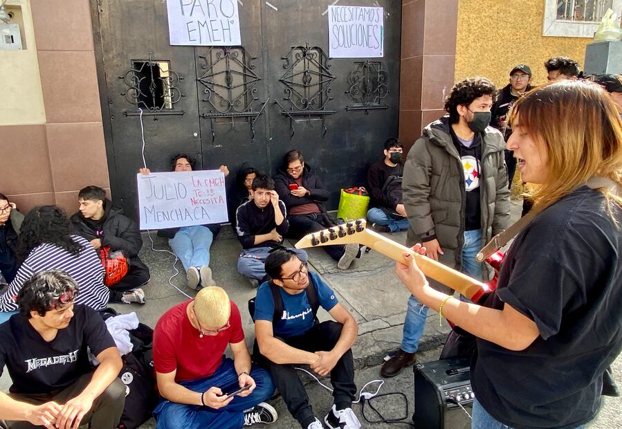 Levantan paro estudiantil en la Escuela de Música del Estado de Hidalgo | Foto: Luis Soriano