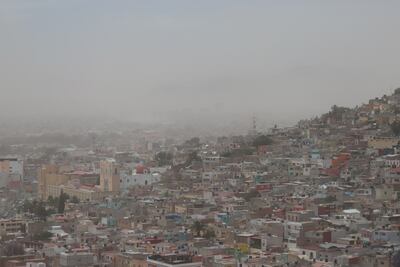 Se registran fuertes vientos en Pachuca; rachas de viento hasta de 59 km/h