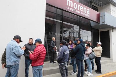 Una decena de morenistas de Hidalgo exigen transparencia en resultados de las encuestas