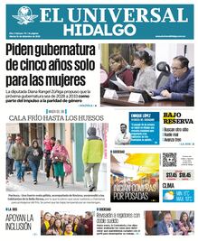 Portada EL Universal Hidalgo 16/12/25