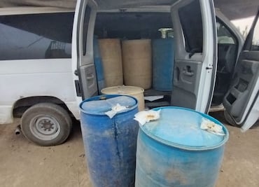 Decomisan más de mil litros de hidrocarburo robado en Cuautepec de Hinojosa