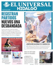 Portada El Universal Hidalgo 11/8/26
