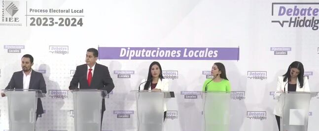 Candidatos de Morena y del PAN a diputados por Mineral de la Reforma se confrontan en debate