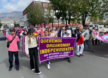 Pachuqueños se unieron a la Marcha de la Democracia