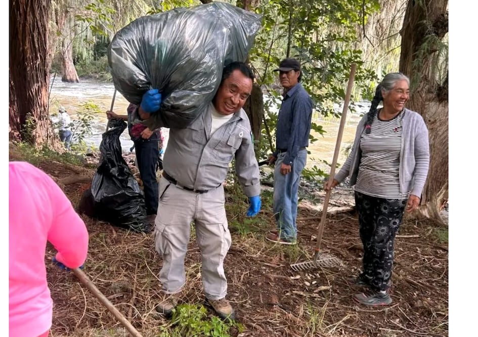 Chilcuautla se sumó a las demarcaciones de Ixmiquilpan, Tasquillo, Santiago de Anaya y Cardonal con la jornada de limpieza en área de influencia del río Tula que organiza el gobierno de México.
 I Foto: Especial