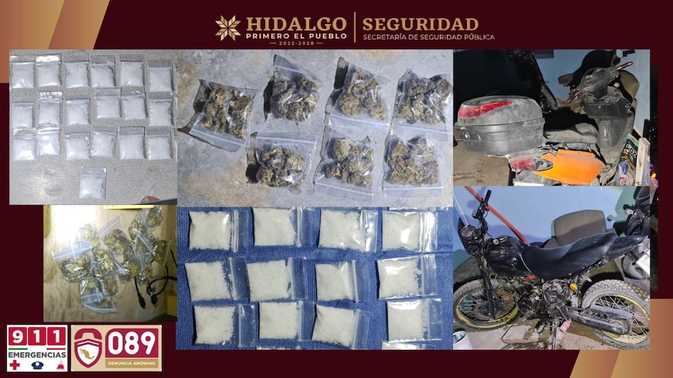 Cae célula de narcomenudeo en Tizayuca; detienen a siete personas