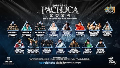 Presentan cartel del Palenque de la Feria San Francisco Pachuca 2024