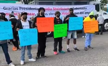 Transportistas protestan en termoeléctrica de Tula por falta de contratos