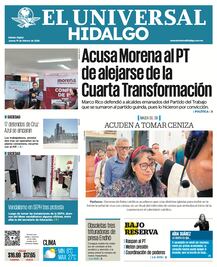 Portada El Universal Hidalgo 19/2/26
