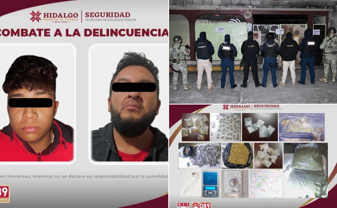 Incautan más de 4 mil dosis de droga en Ixmiquilpan y Tlaxcoapan I Foto: Especial