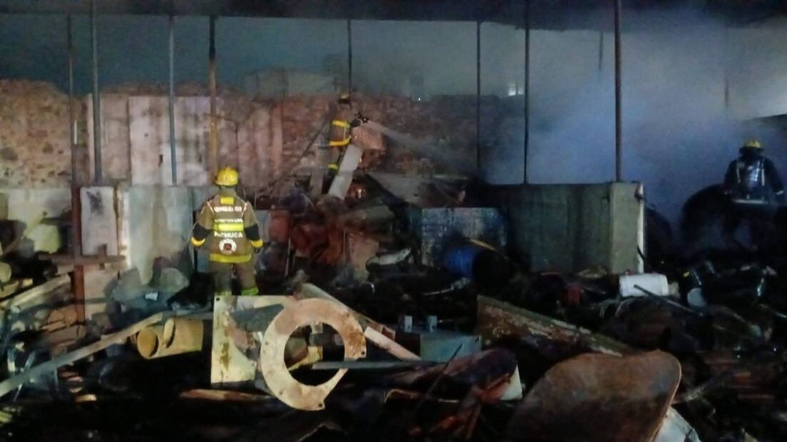 Incendio Mina de Loreto I Foto: Especial