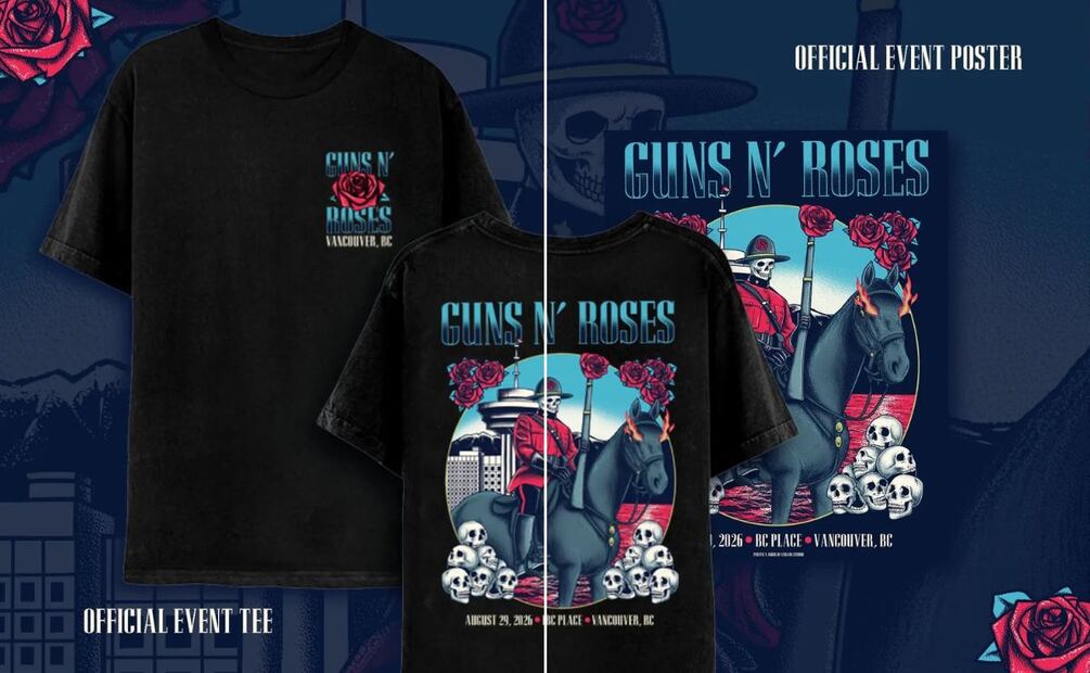 Del fan art al póster oficial de Guns N’ Roses | Facebook: Amor de Verano Studio