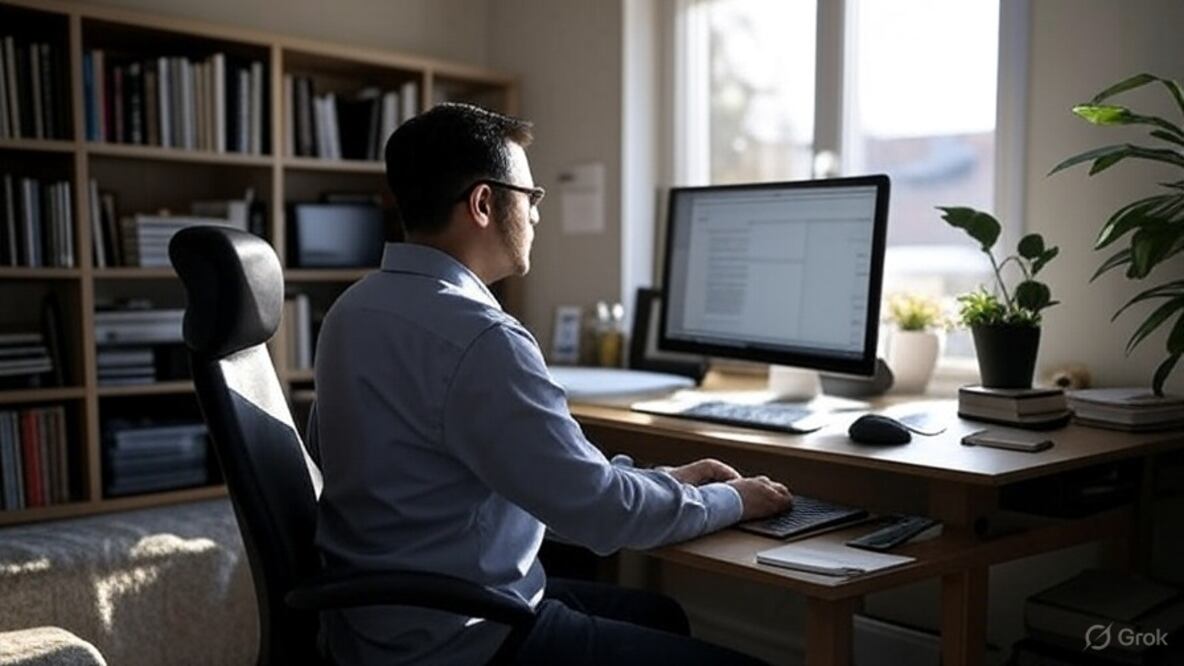 Homeoffice I Foto: Grok IA