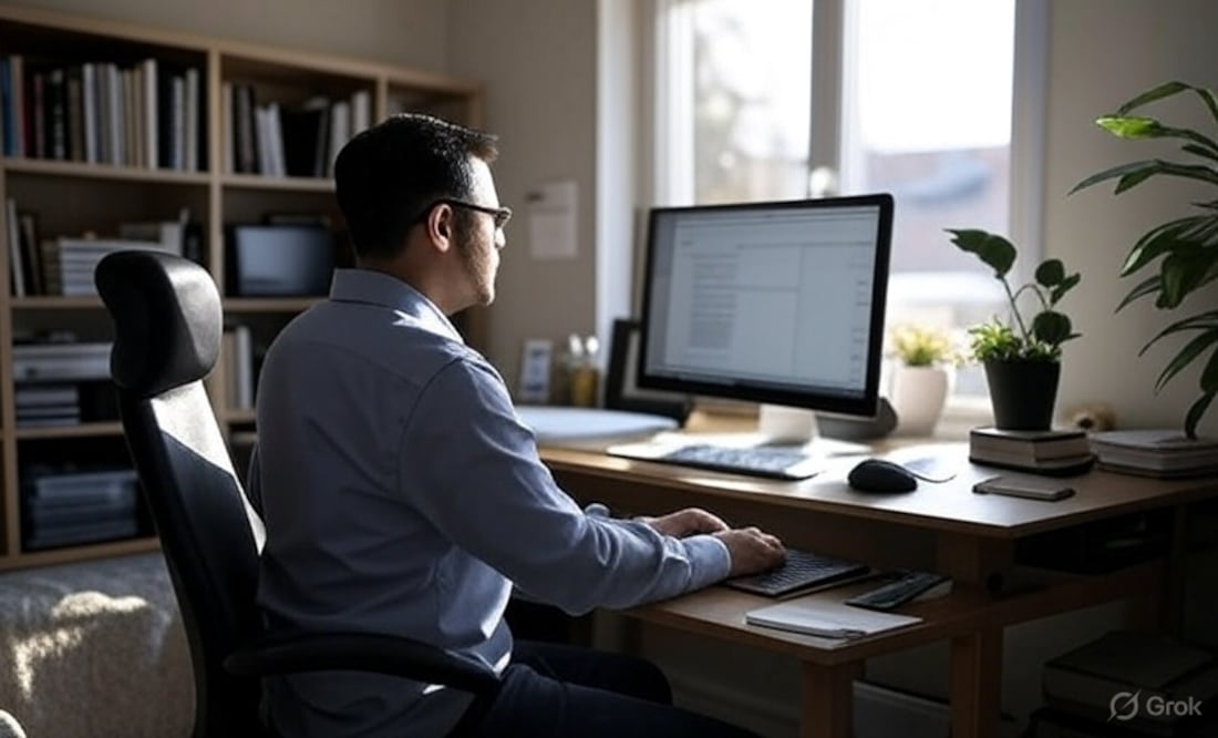 Homeoffice I Foto: Grok IA