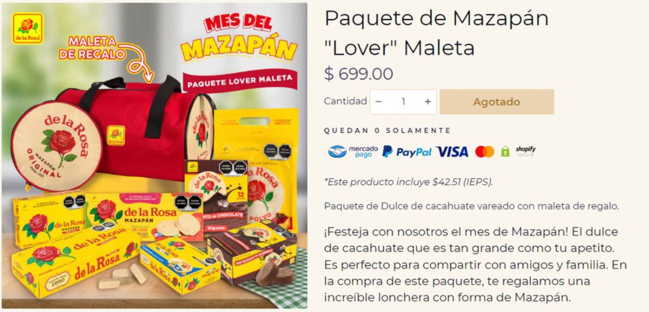 Maleta de mazapán causa furor en redes sociales | Foto: de la Rosa