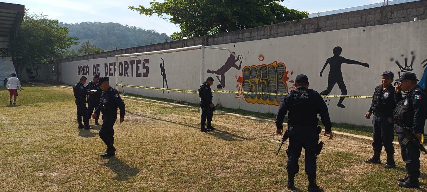 Hallan posible lengua humana en cancha de fútbol de Huejutla | Foto: Especial