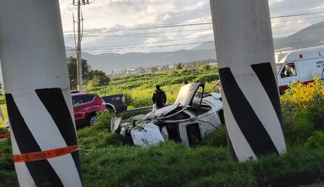 Un muerto y una mujer herida deja accidente en la México–Pachuca, a la altura de Tolcayuca