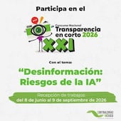 Convocan a concurso nacional Transparencia en corto 2026
