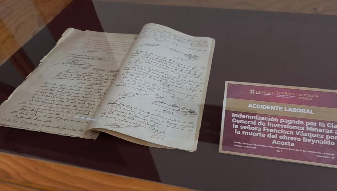 “Voces de la Justicia Laboral”: exhiben en Pachuca expedientes que retratan casi 50 años de lucha obrera | Foto: STPSH