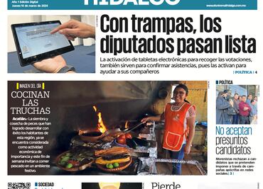 Portada El Universal Hidalgo 140324