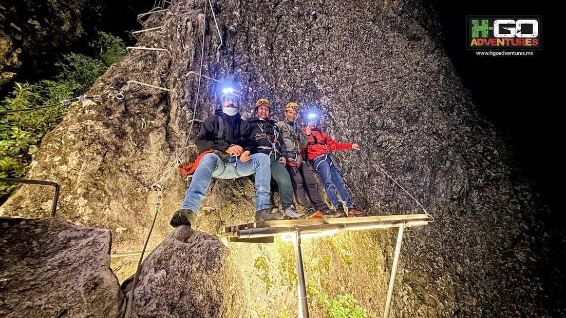 Aventura extrema bajo las estrellas en Mineral del Chico | Facebook: H-GO Adventures